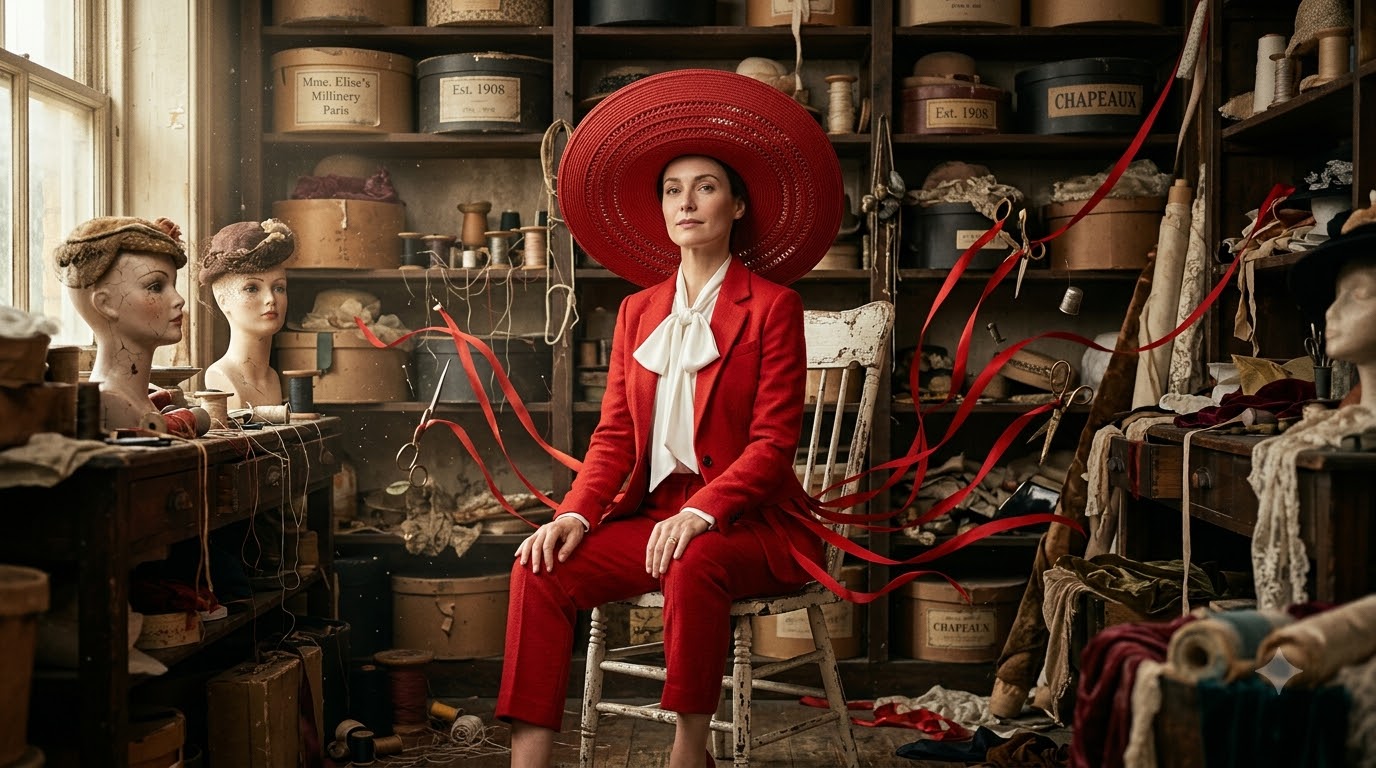 Zendaya Crimson Archive: Surreal High-Fashion Editorial Prompt