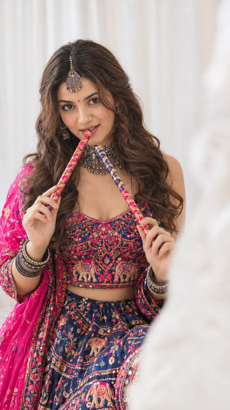 Navratri Chaniya Choli Look 🪔 | Dandiya Girl Portrait Prompt