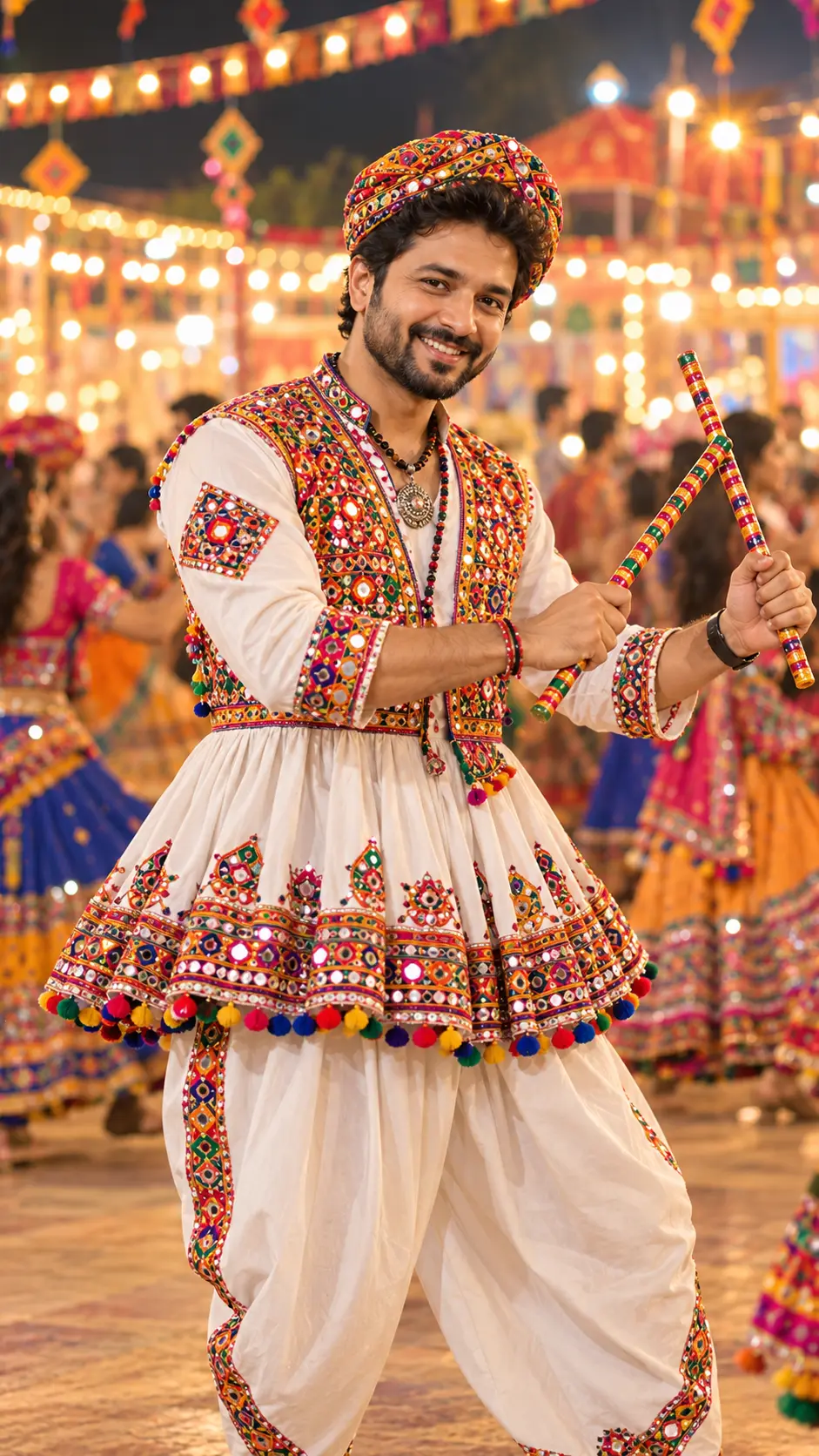 Dandiya Night Kediyu Style ✨ | Navratri Cinematic Prompt