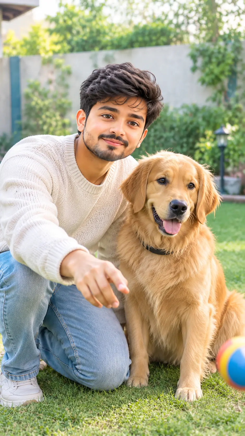 Happy Pet Parent Look ✨ | Pet-Care Blog Image AI Prompt